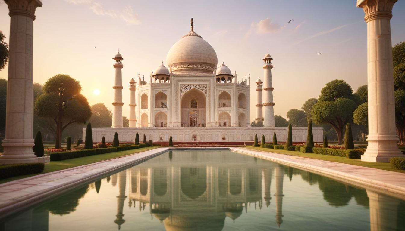 Taj Mahal, Hindistan: Büyüleyici Beyaz Mermer Türbe