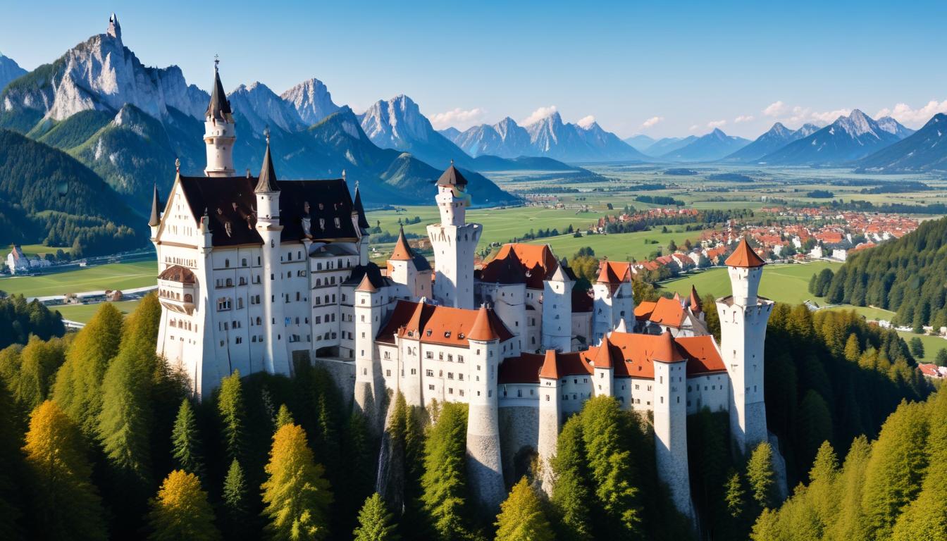 Füssen, Almanya: Büyüleyici Renklerdeki Romantik Kasaba